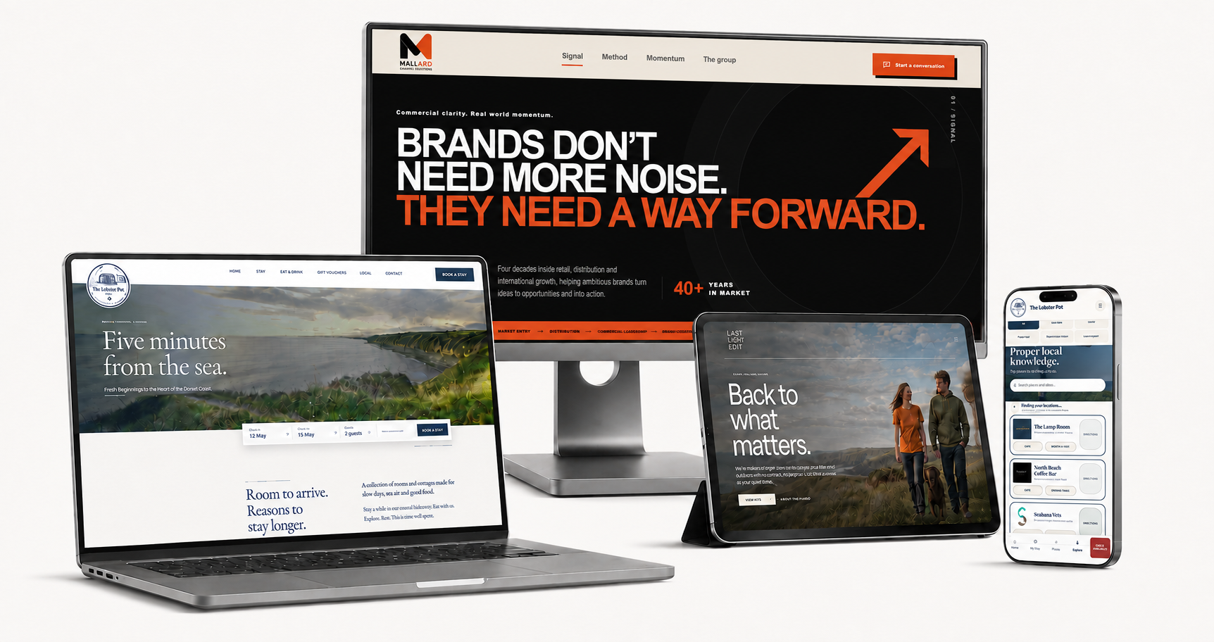 Selected websites and digital experiences created by your brand edit
